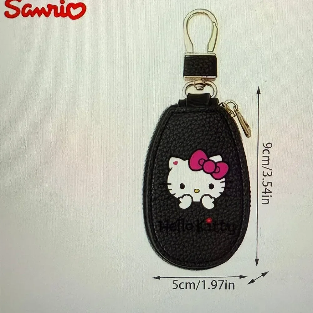 NEW Hello Kitty Bag Charm Coin Purse Keychain - ROSE RED - Picture 7 of 7